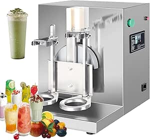 Amazon.co.jp: Automatic Milk Tea Shaker, 340RPM Electric Milk Tea ...