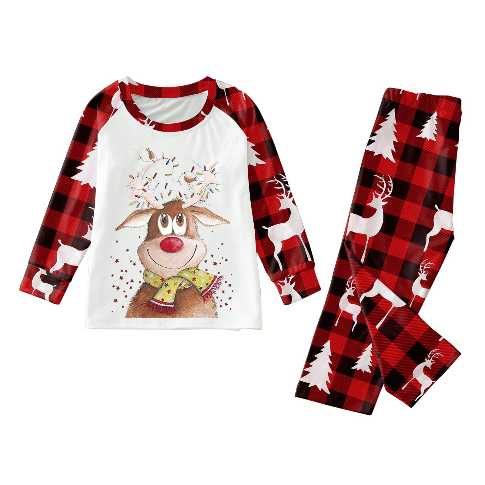 Generisch Weihnachten Schlafanzüge Für Damen Weihnachts Pyjama Lang