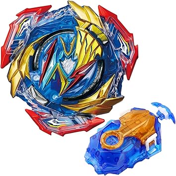 Bey Battling String Launcher، B-193 Ultimate Valkyrie Battle Top Burst Set، Left and Right Spin DB Launcher متوافق مع جميع Bey Burst Series - Blue