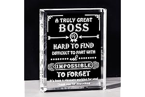 Movdyka Engraved Crystal Best Manager Gift