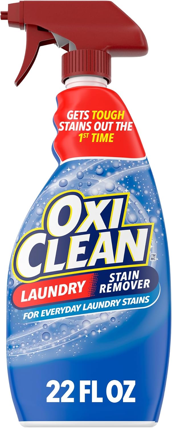 OxiClean Laundry Stain Remover Spray, Effective on Grease, Blood, Wine