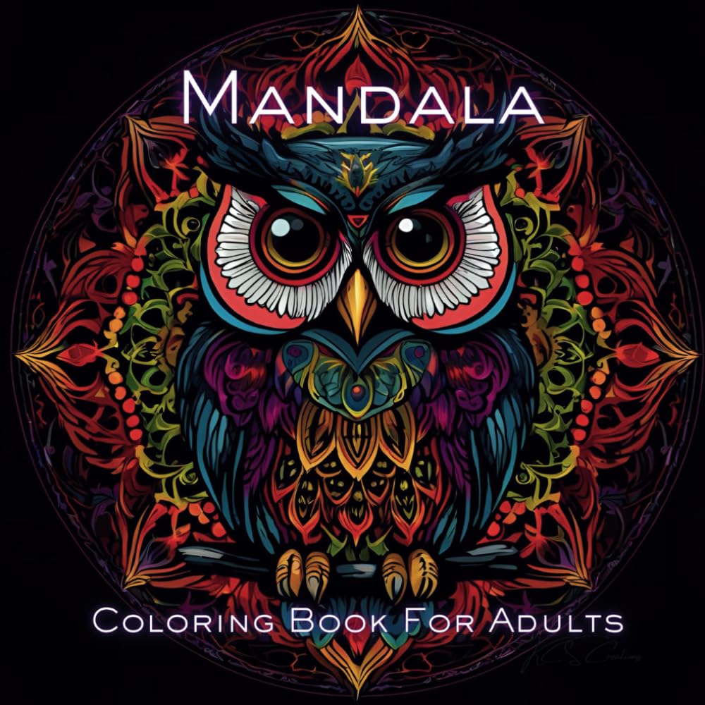 Mandala Coloring Book For Adults: Relaxing, Stress Relief,
