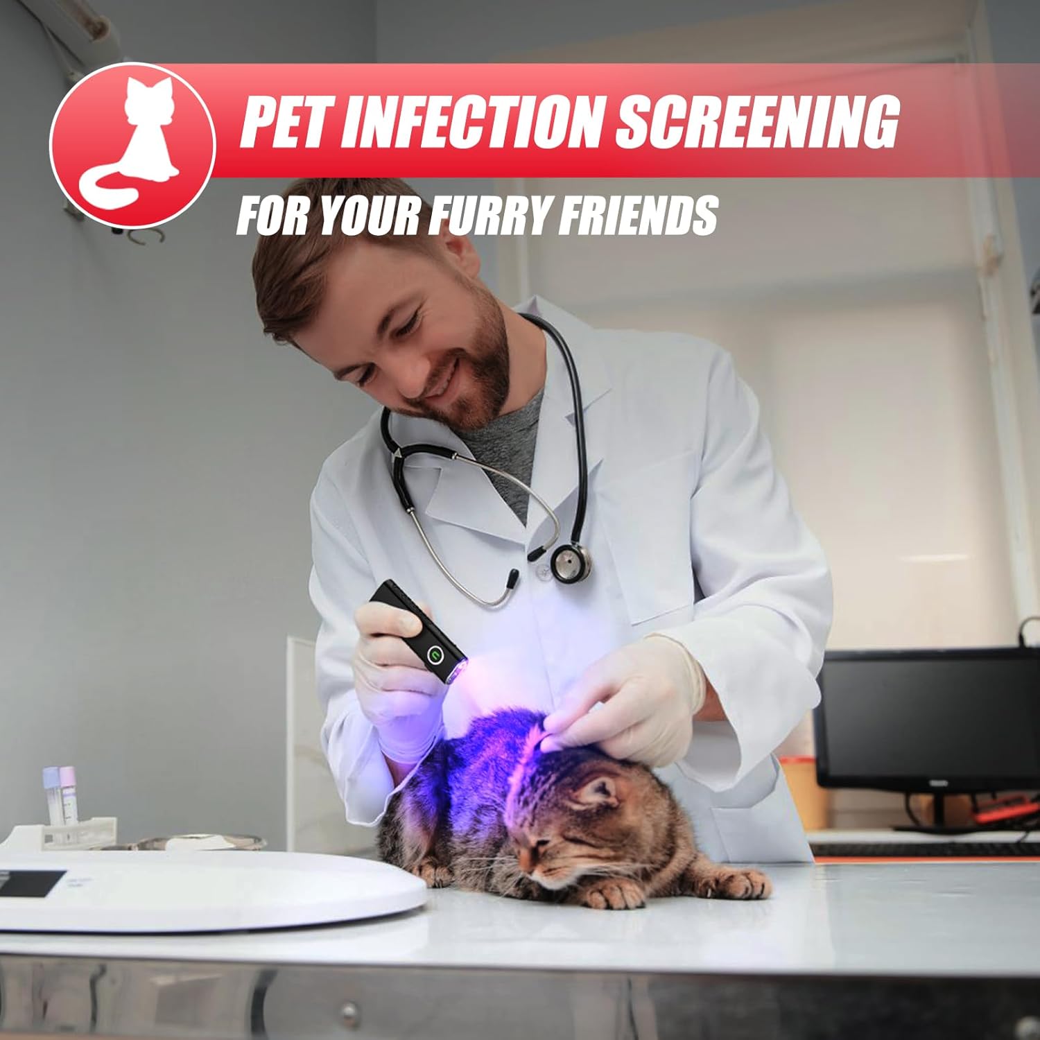 ULTRAFIRE Flat EDC Flashlight with White Light, UV and Red Beam, 1200 Lumens Rechargeable Triple Light Flashlight, Magnetic Compact Pocket EDC Light for Outdoors, Work, Emergency S3