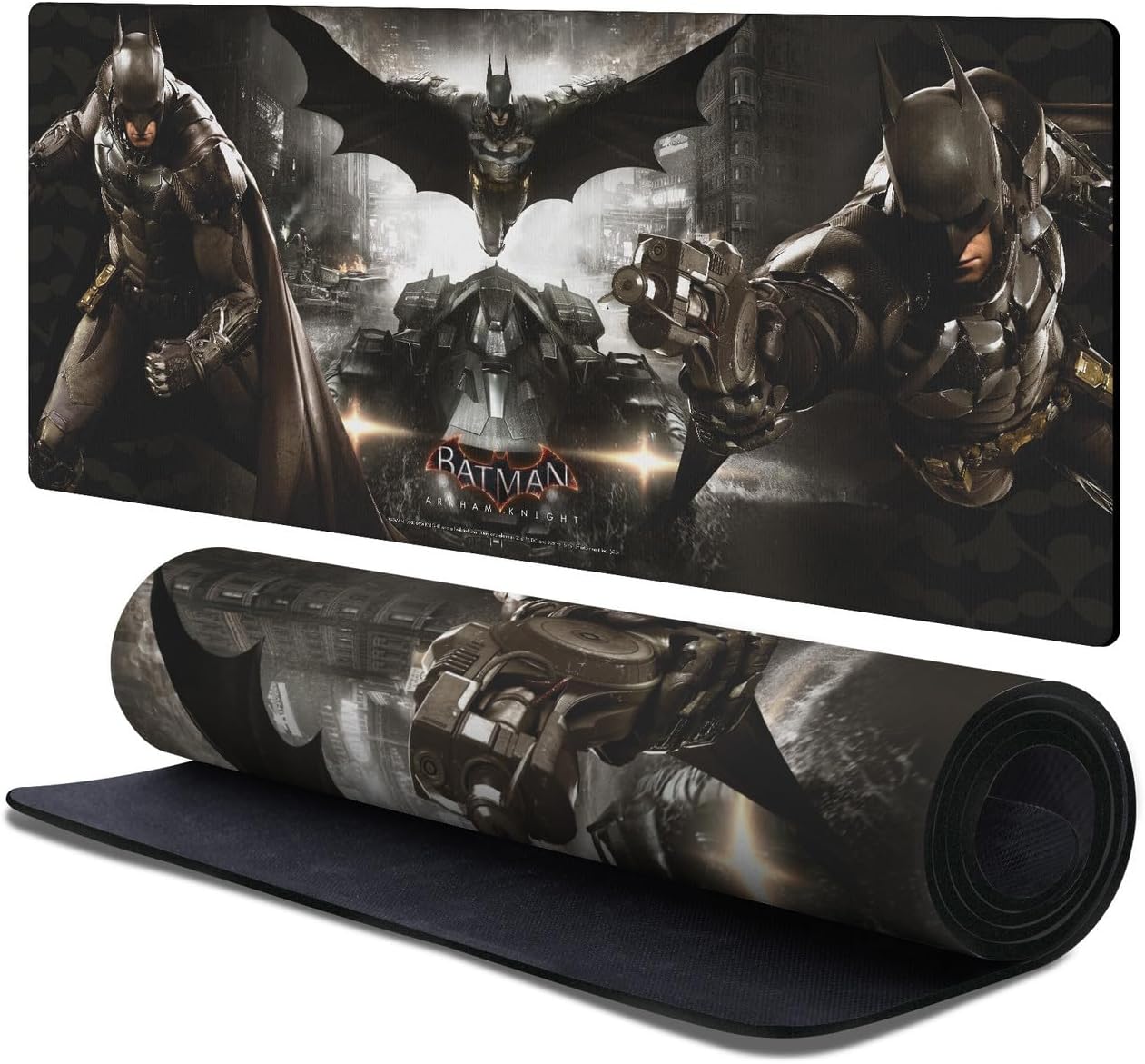 Head Case Designs Officially Licensed Batman Arkham Knight Key Art Graphics 37.4 x 15.75 x 0.16 inches (900 x 400 mm) - XL Gaming Office Desk PC Keyboard Mouse Mat Pad