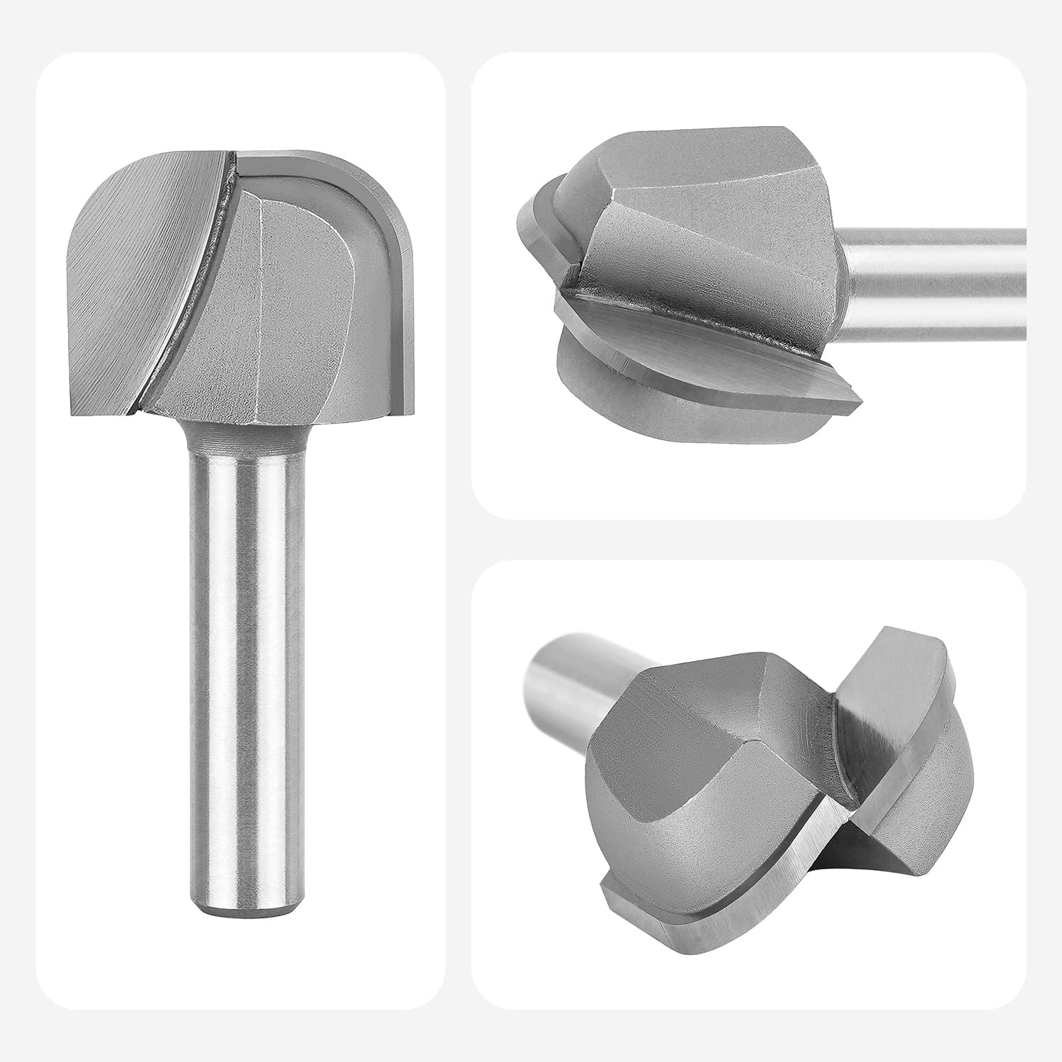 3 Pièces Fraises Defonceuse Fraise à Arrondir Arrondi Coin Rayon