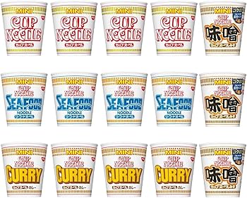 Amazon.co.jp: 日清 カップヌードルミニ 4種15食 詰め合わせ