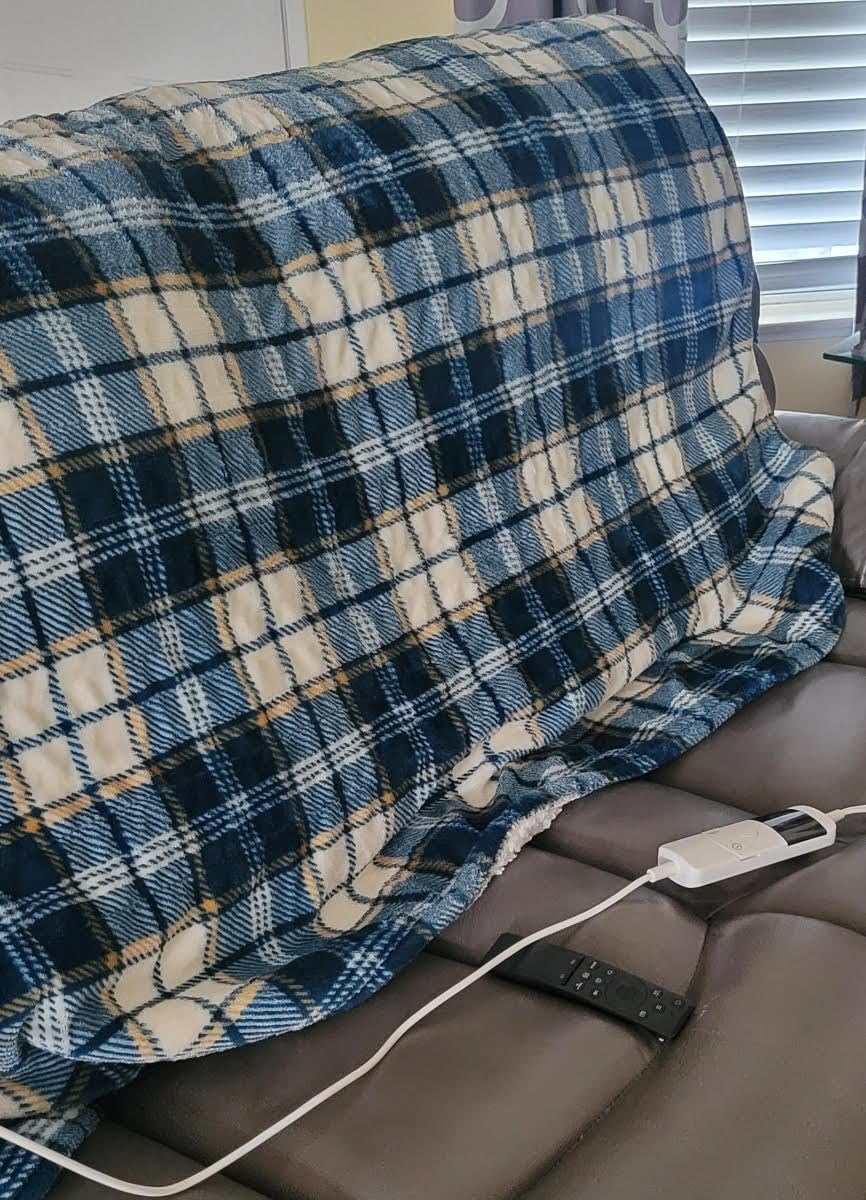 Heated Blanket Electric Throw, 50X60, Heating Throw with 10 Heating Levels & 8 Hours Auto Off photo review