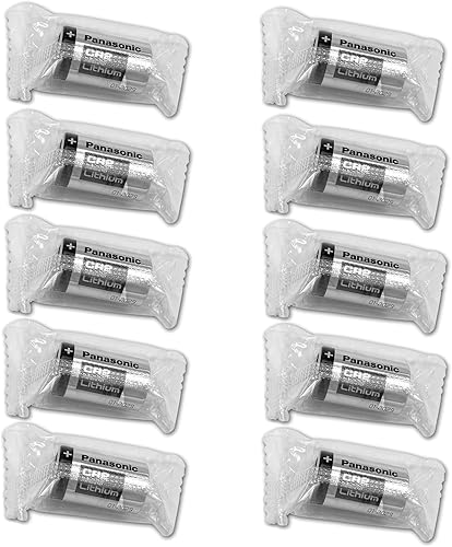 POWCAMAH - 10 baterías de litio industriales CR2 para Panasonic CR2 3 V, batería de litio CR15H270 CR15270 15270 15266 DLCR2