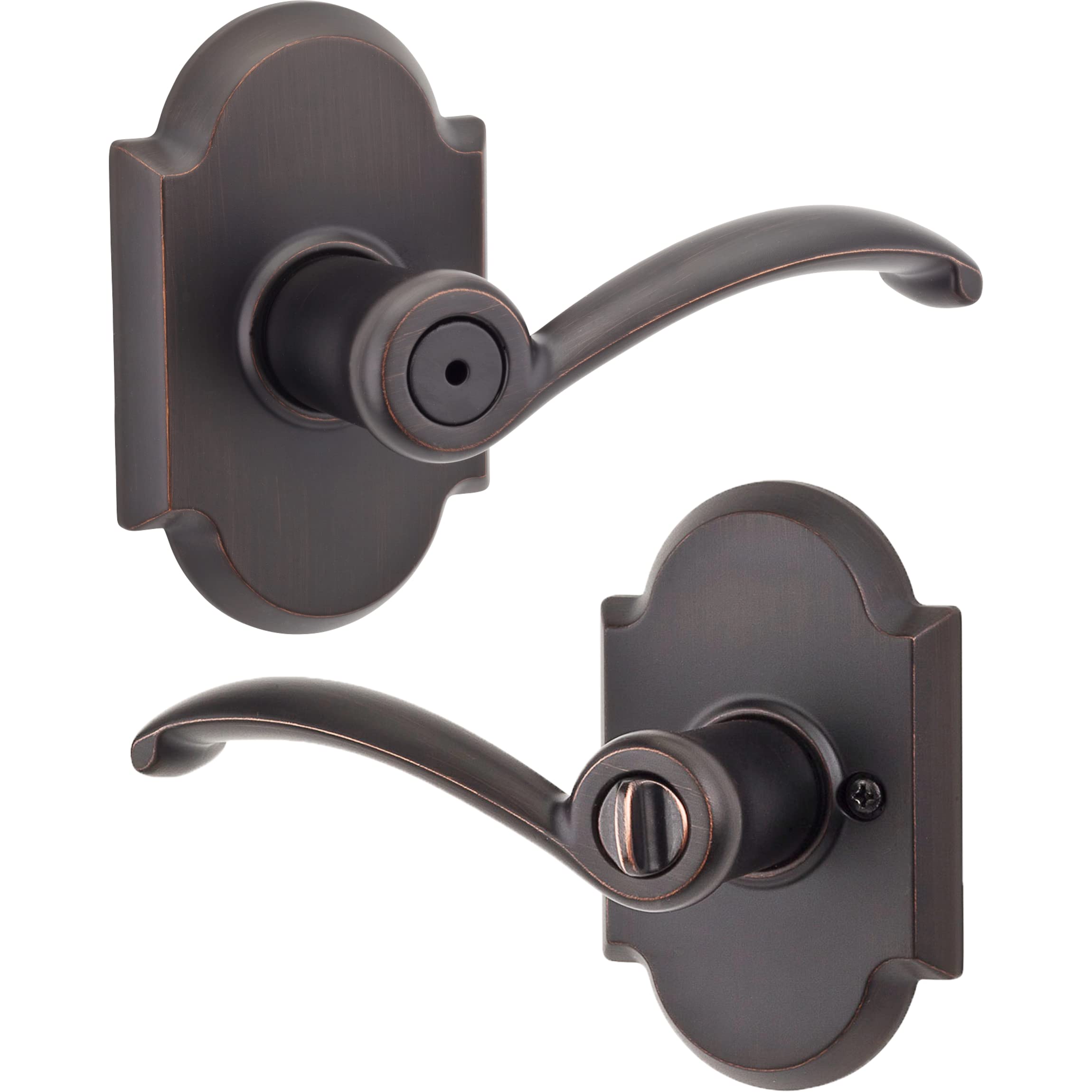 Kwikset Austin Interior Privacy Door Handle with Lock, Door Lever
