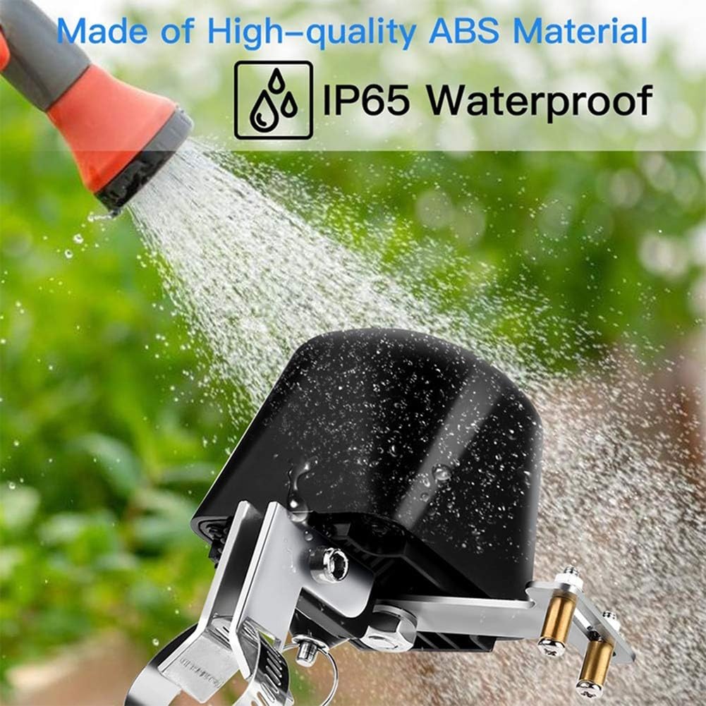 Valvola intelligente per acqua, valvola di intercettazione acqua con controllo vocale/WiFi, valvola intelligente wireless compatibile con -Alexa e -Google per cucina/giardino/fattoria, non è nece