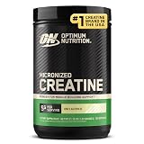 Optimum Nutrition Creatine, Micronized Creatine Monohydrate Powder, Supports Strength & Recovery, Banned Substance Tested, Unflavored, 5 g per Serving, 120 Servings | 5g Micronized Creatine Monohydrate Powder Per Serving, Supports Muscle Strength & Power, Easy Mixing, Banned Substance Tested Unflavored 120 Servings