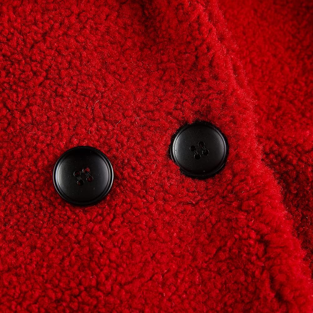 rrhss Baby Girls Faux Fur Teddy Long Coat Toddler Kids Winter Fleece Jacket Warm Outwear Clothes - Image 3