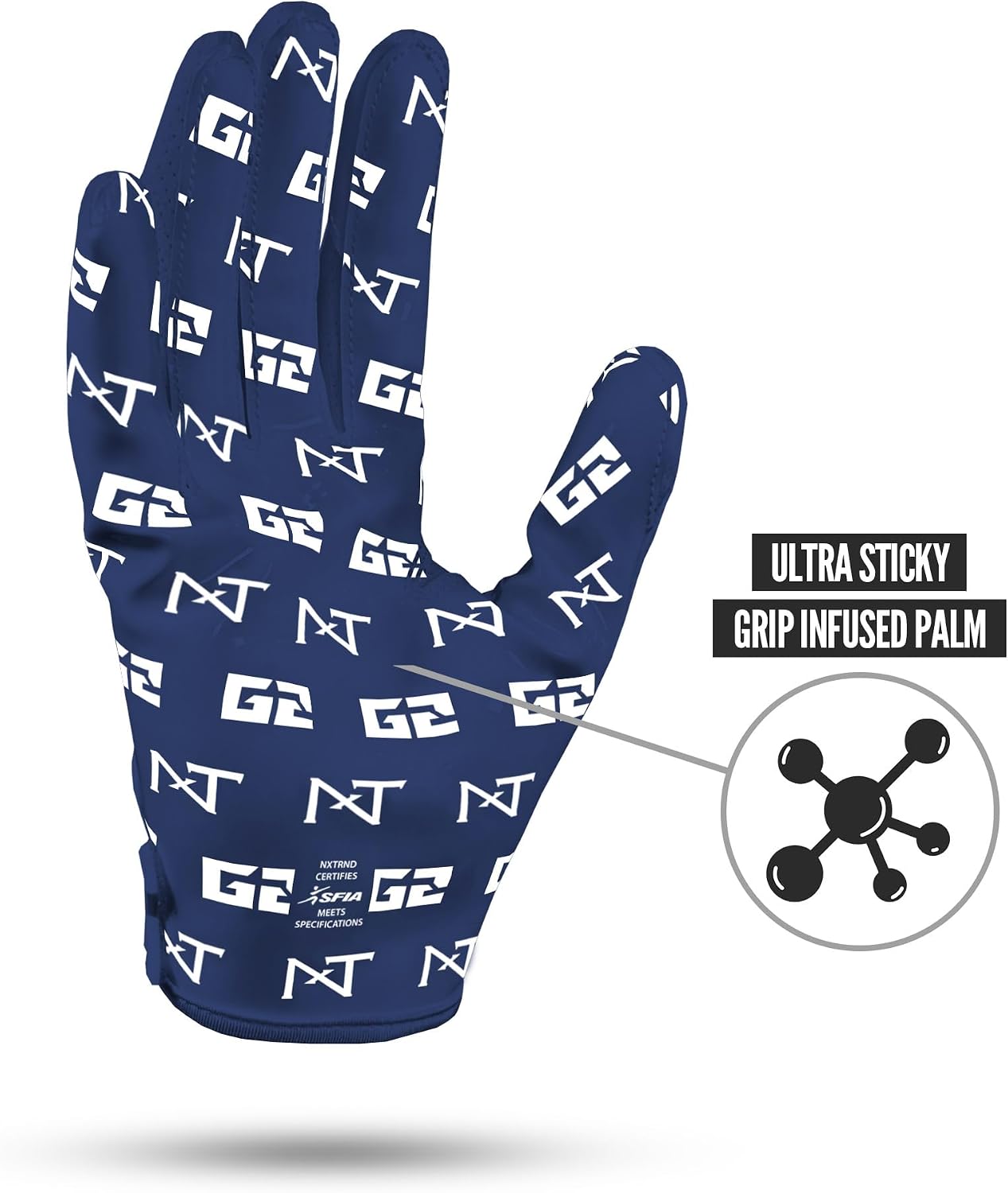Nxtrnd G2 Pro Football Gloves, Men's Ultra Sticky Elite Receiver Gloves