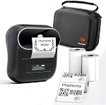 Phomemo M220 Label Maker for School, Bluetooth Label Printer for Small Business, Sticker Printer Compatible with Phone, Tablet & PC, with 3 Rolls & 1 Case