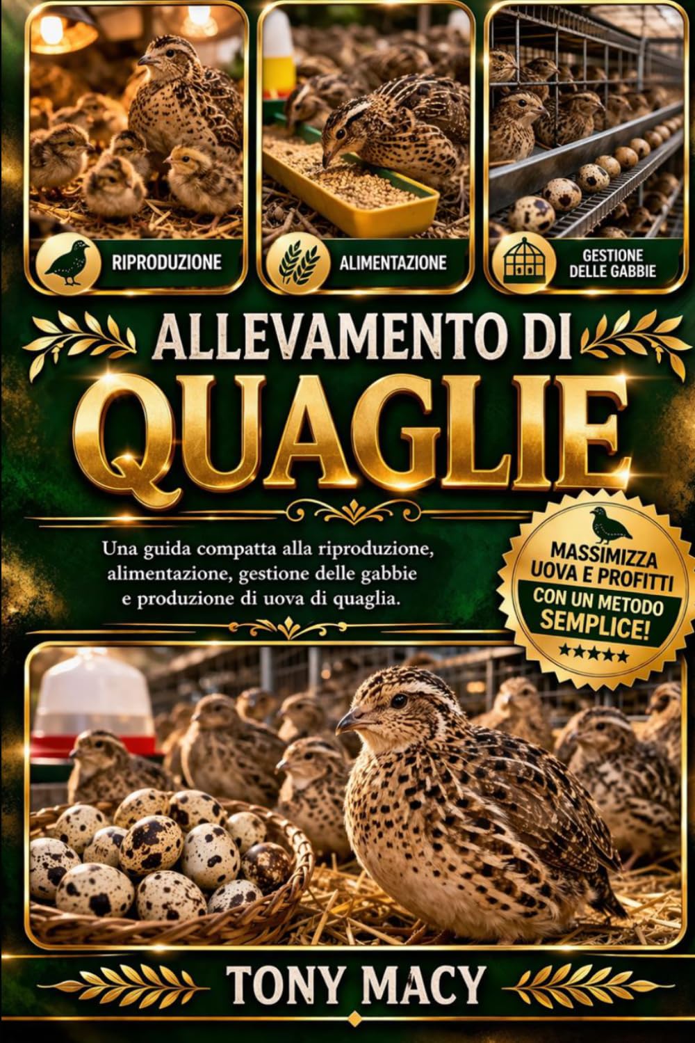 ALLEVAMENTO DI QUAGLIE: Una guida compatta alla riproduzione, alimentazione, gestione delle gabbie e produzione di uova di quaglia.