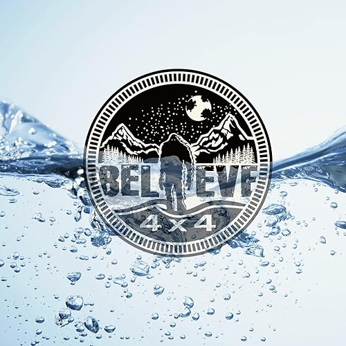 Miniatura 5 de Squatch - Emblema de automóvil calificado, 4 x 4 de metal, insignia de pie grande para automóvil, insignias de metal 4D, emblemas redondos,