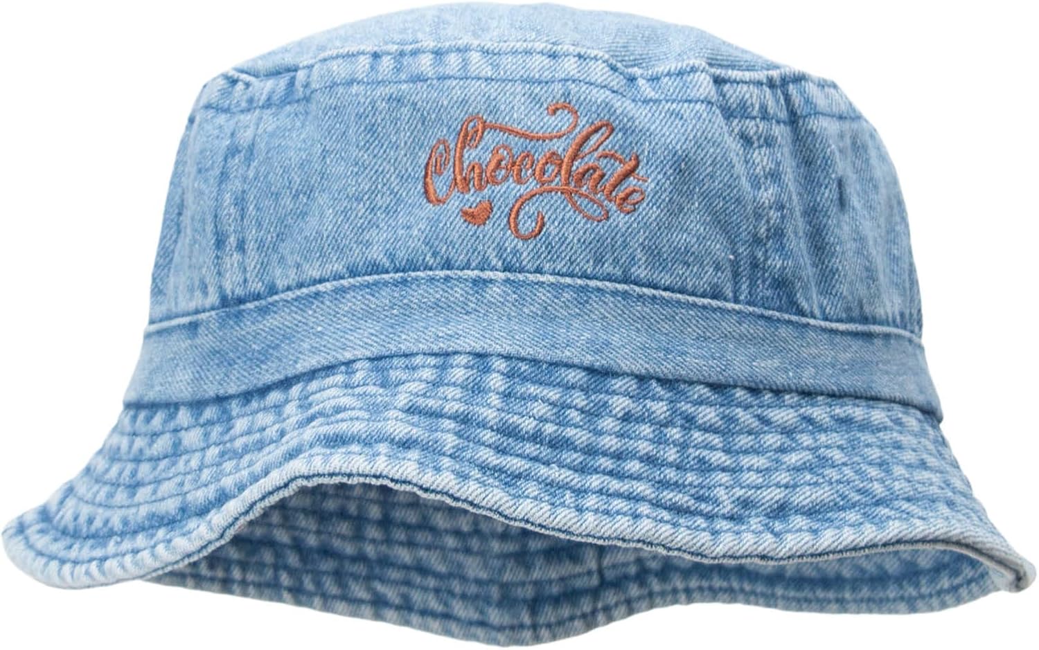Hand Written Chocolate Embroidered Bucket Hat