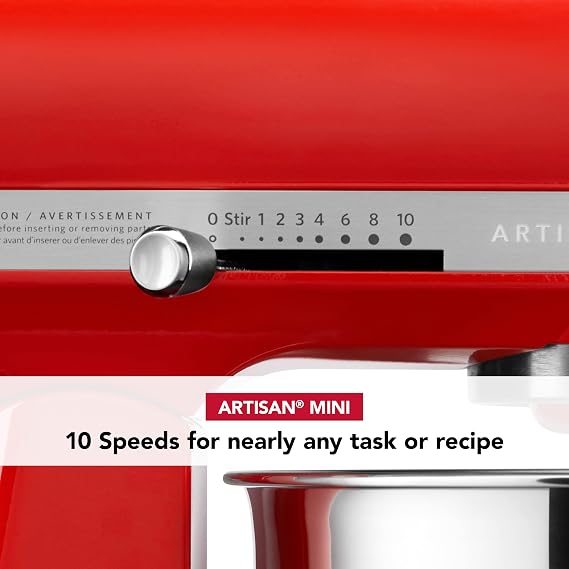 KitchenAid Artisan Mini 3.5 Quart Tilt-Head Stand Mixer - KSM3316X - Hot Sauce