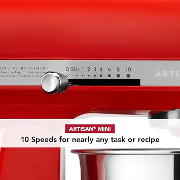KitchenAid Artisan Mini 3.5 Quart Tilt-Head Stand Mixer - KSM3316X - Hot Sauce
