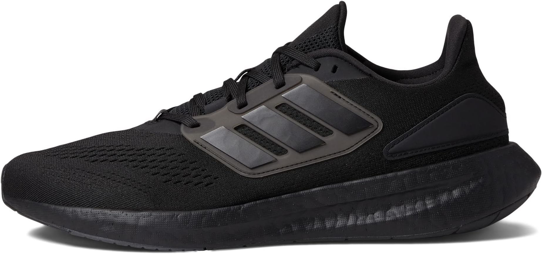adidasMen's Pureboost 22 Running Shoe, Black/Black/Black, 12