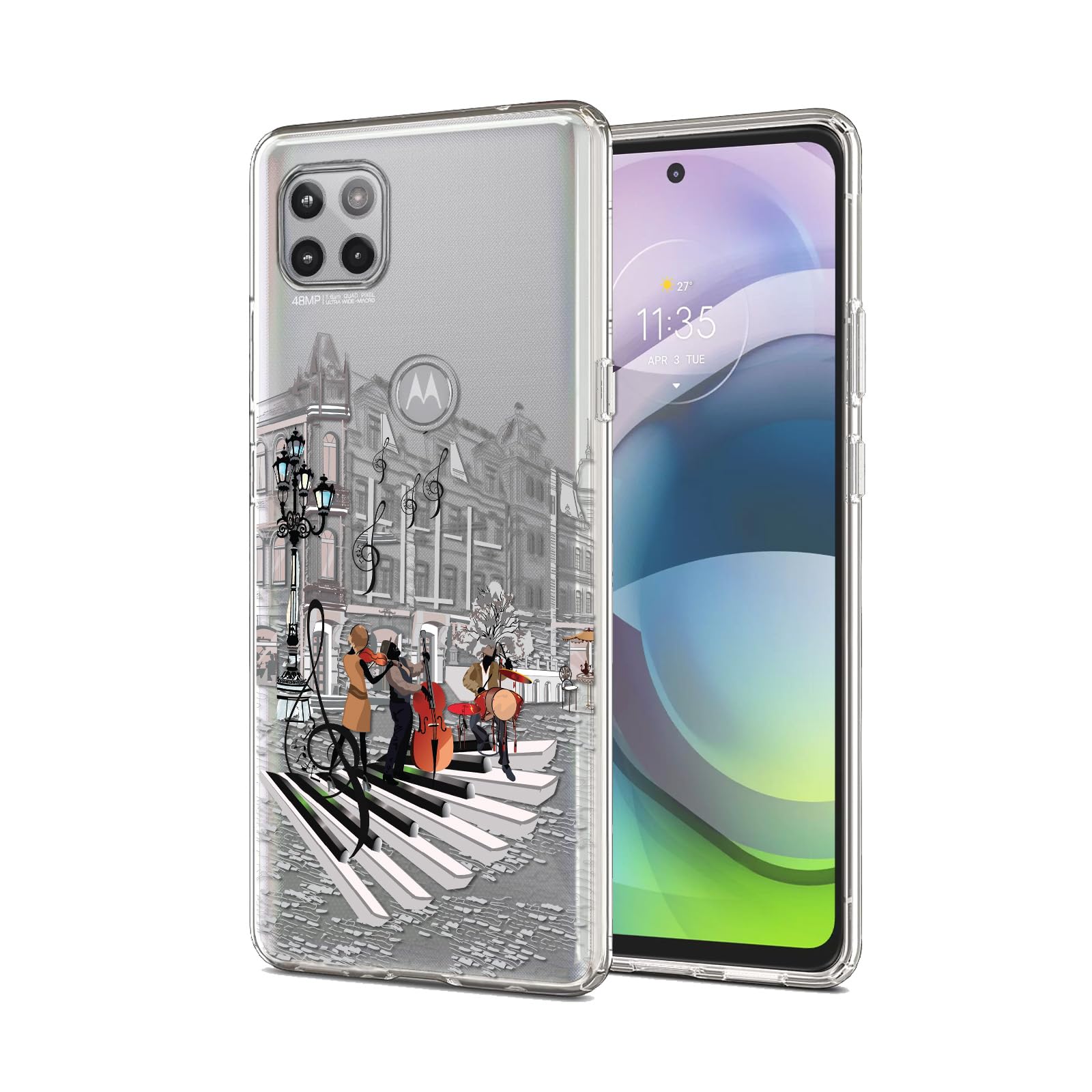 Plus UV Printed Soft Flexible Transparent Back Cover for Motorola Moto G 5G - D1202 (B0CGRZ8JSQ) Amazon Price History, Amazon Price Tracker