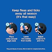Vista 9 de Collar de pulgas y garrapatas Adams Plus, Perro, L, Azul
