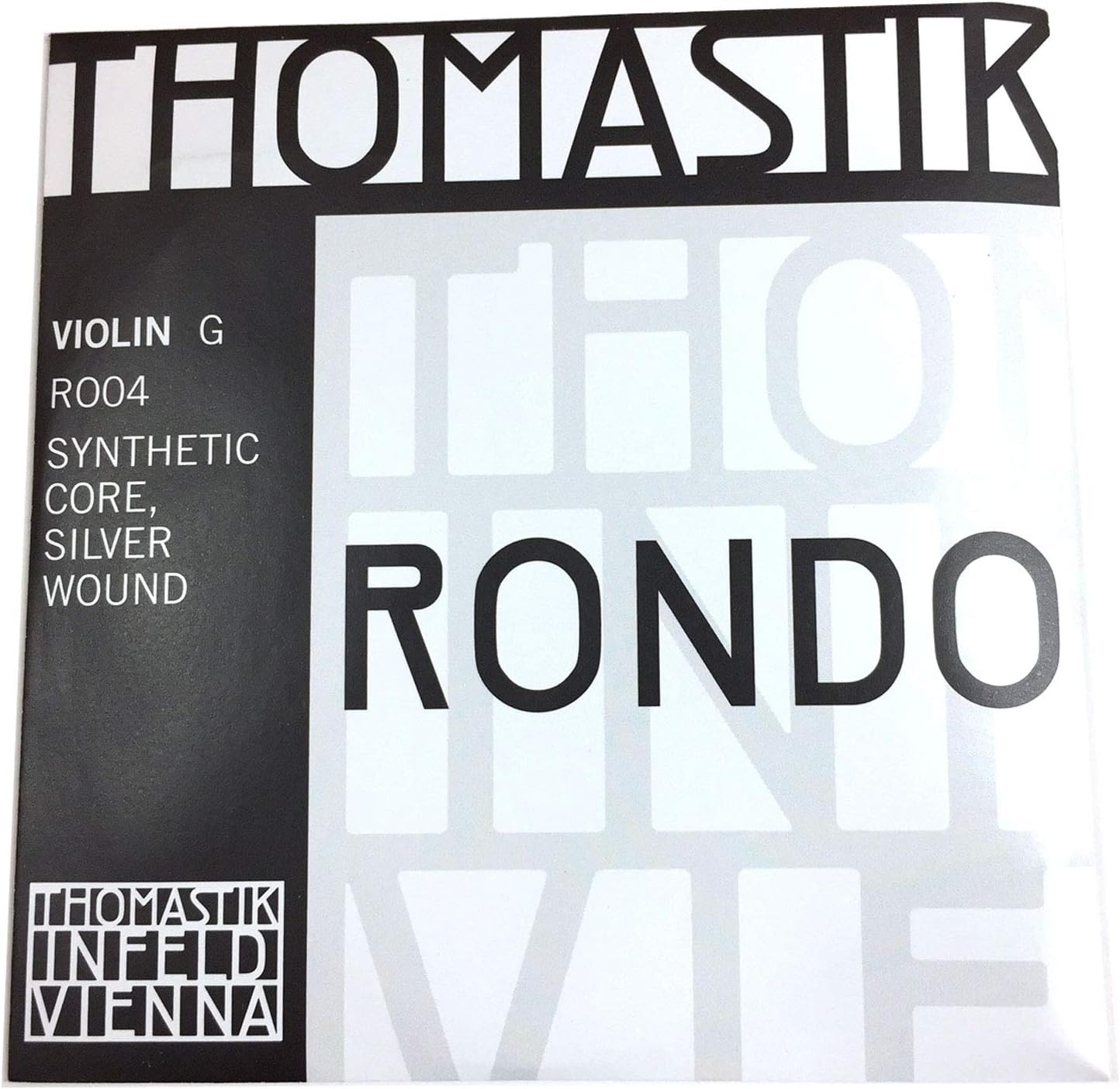 Thomastik-Infeld Rondo Violin G String RO04, Synthetic Core Silver Wound for Professionals - Deep Tonal Intensity With Compact Focus – Vast Dynamic Range – Powerful Presence - Made in Vienna