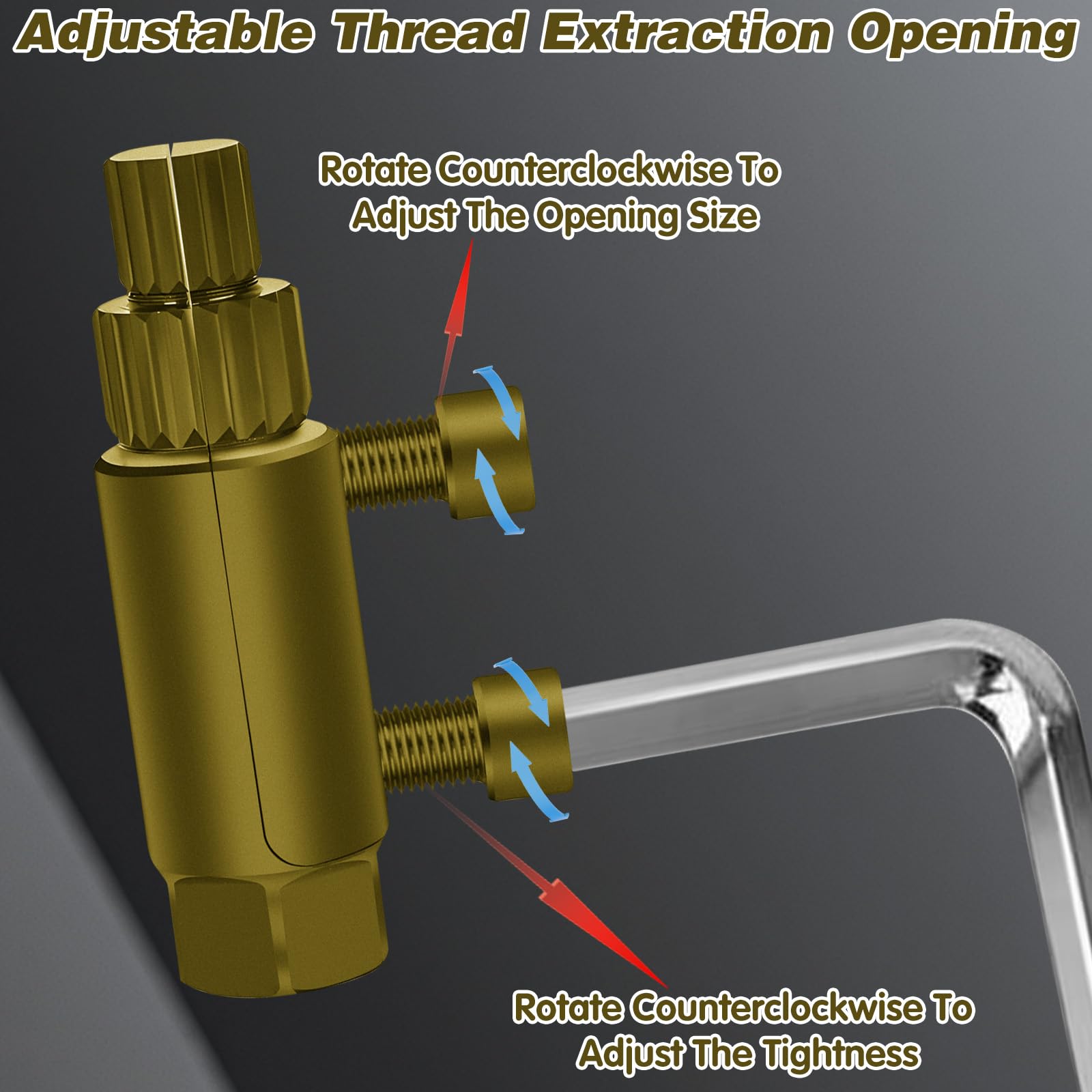 CYUXING Broken Valve Thread Extractor Broken Pipe Thread Extractor Tool - Image 4