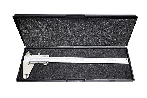 Miniatura 7 de ZLKSKER Calibre Vernier micrómetro de 8 pulgadas7.9 in, herramienta de medición de precisión de acero inoxidable (pulgadasmétrico), medición de