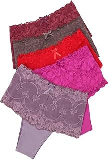 Cinta P/ Prender Barriga Cintura Alta Cetinet Renda Kit C/ 5 (CORES VARIADAS, TAMANHOS VARIADOS)