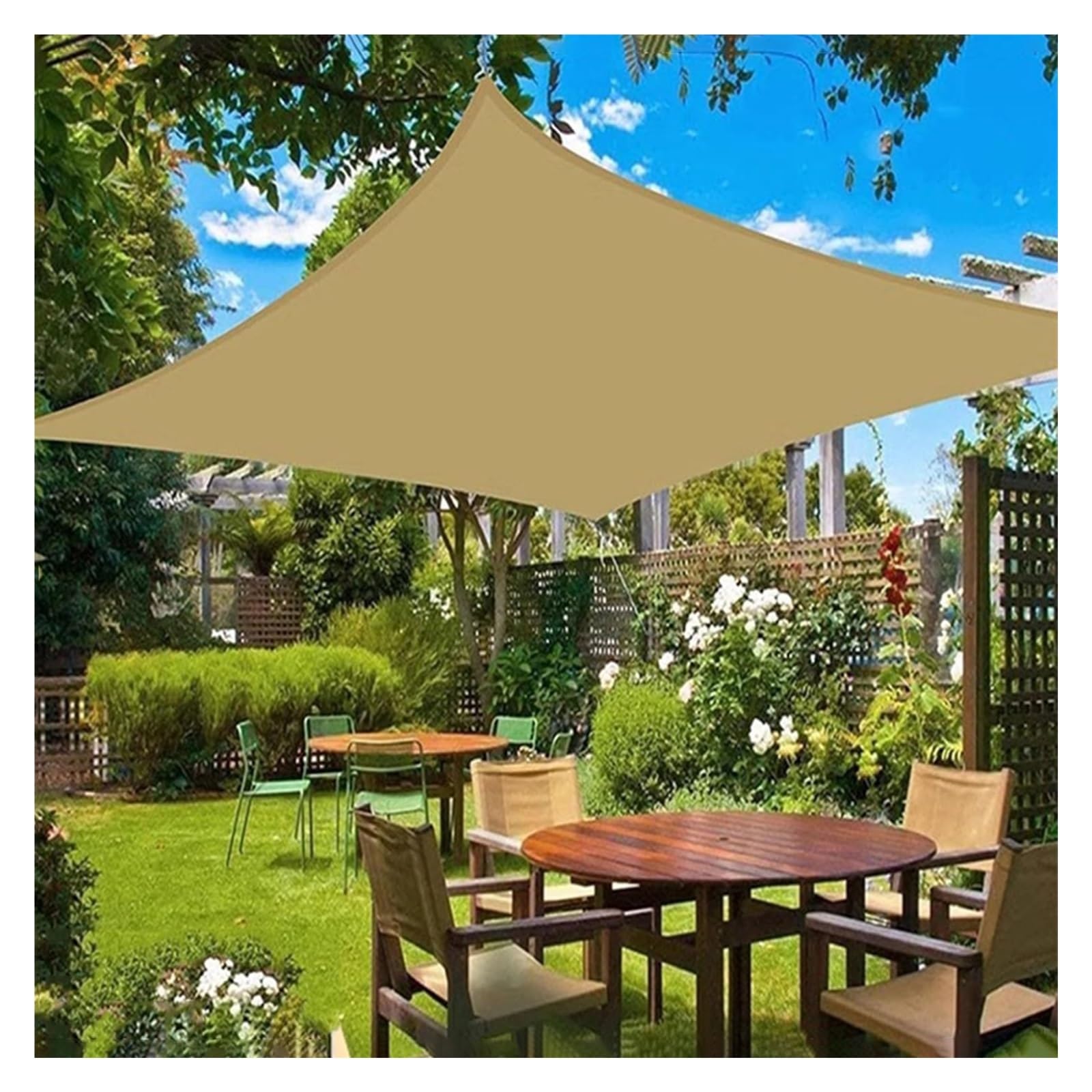 Voile d'ombrage rétractable 2x3m en maille respirante pour pergola et terrasse extérieure