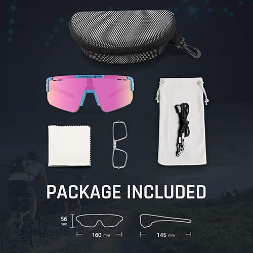 Miniatura 6 de BangLong Gafas de sol de ciclismo protección UV 400 ojos polarizadas de béisbol deportes correr ciclismo para hombres y mujeres