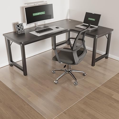 Miniatura 37 de Tapete para silla de alfombra, 36 x 48 pulgadas, tapete para silla de oficina para suelos alfombrados, protector de alfombra antideslizante