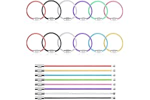 4" Cable Key Chain Holder Multicolor