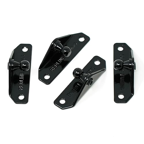 10mm Ball-Stud Mounting Brackets (Pack of 4) Low Profile -