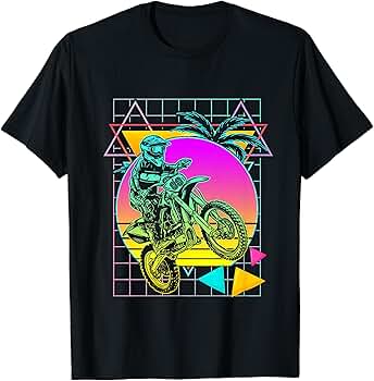 80s USA製 vintage motor cycle ダメージ TEE ボロ Amazon.com: Dirt Bike Retro 80s Style Vintage Motocross T
