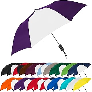 STROMBERGBRAND UMBRELLAS The Spectrum Popular Style 42" Automatic Open Compact Travel Umbrella for Rain