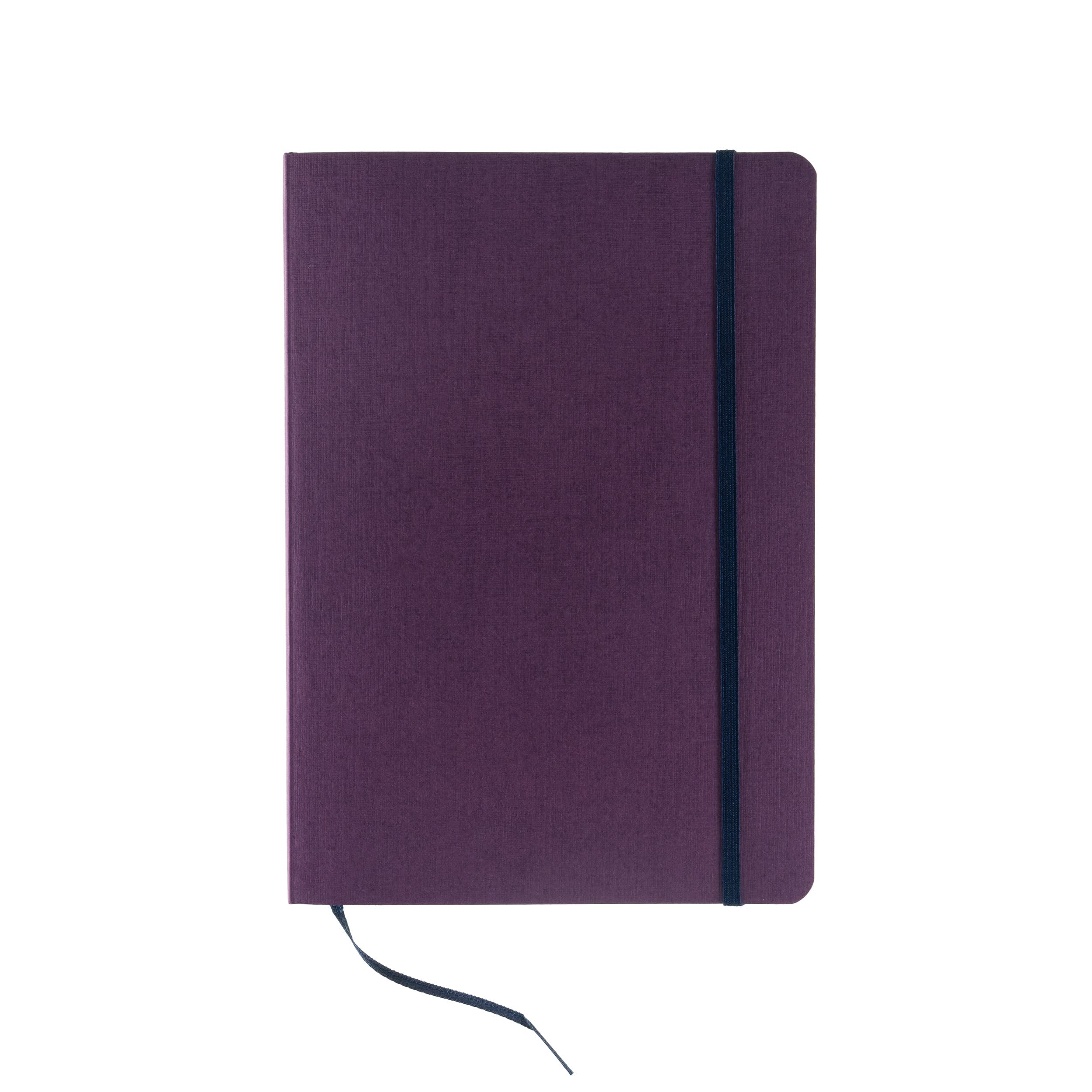 Cahier relié Fabriano Ecoqua Plus A5 bordeaux, carnet haut de gamme à points