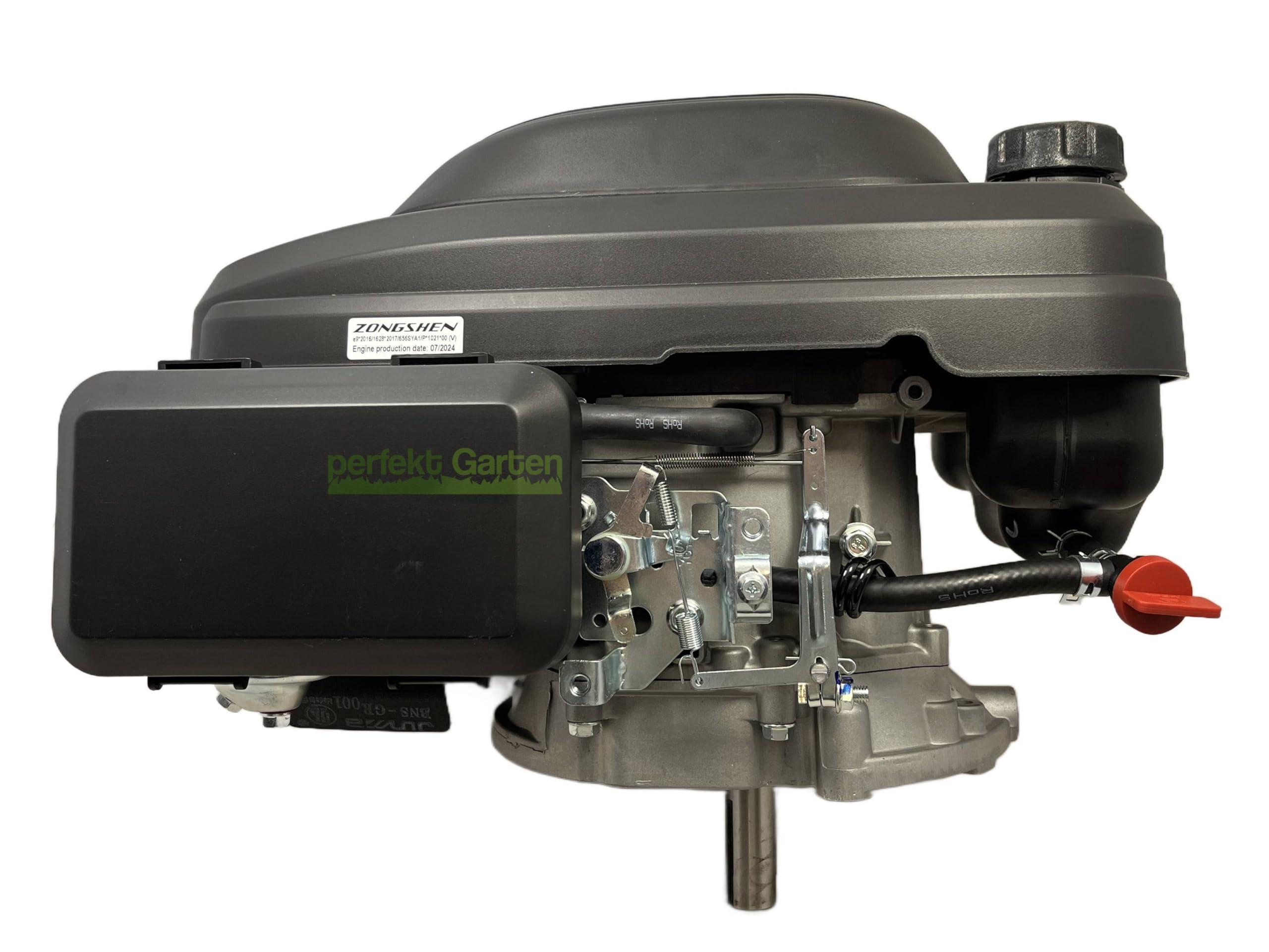 Motor de arranque para cortacésped Zongshen XP200A de 6,5 CV, 196 cc, 22,2 mm/60 mm + aceite