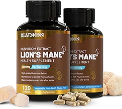 High Potency Lion's Mane Mushroom Capsules (1200mg): Cognitive and Immune Support