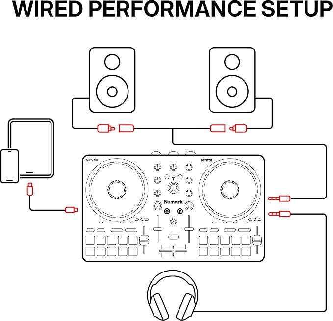 Controlador DJ Numark Party Mix III Bluetooth con Luces miniatura 9