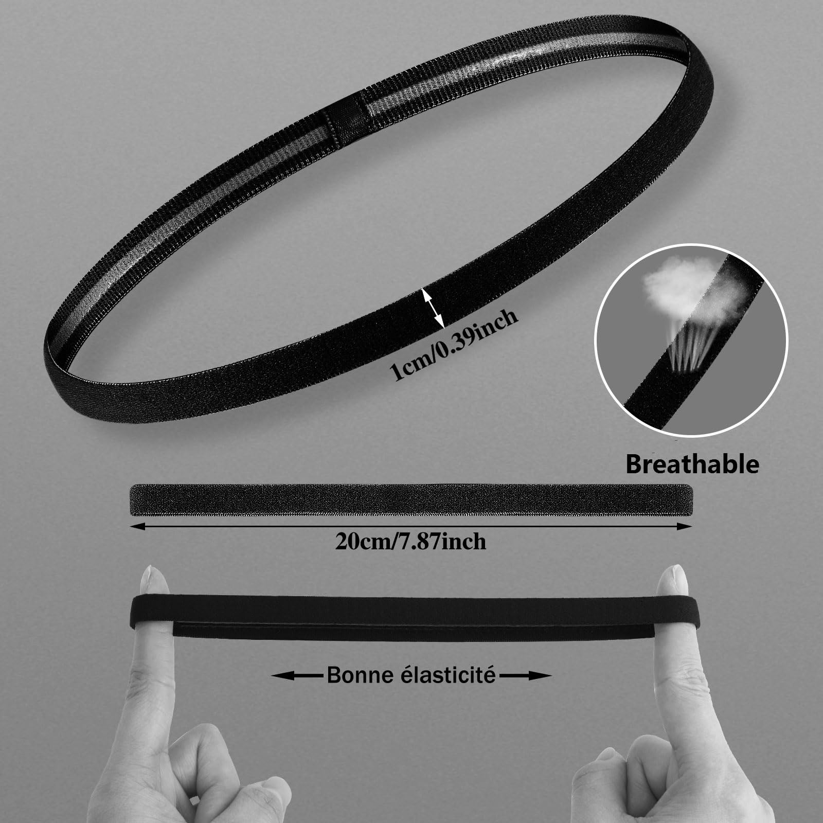 Tough Headwear Fascia Capelli Uomo - Fasce Running per Sport Antisudore - Elastiche e Assorbi Sudore per Ciclismo e Corsa - Fascia Testa Sportiva Allenamento Palestra