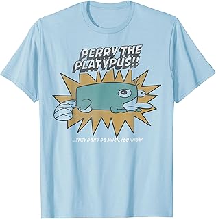 Disney Phineas and Ferb Perry The Platypus T-Shirt Small