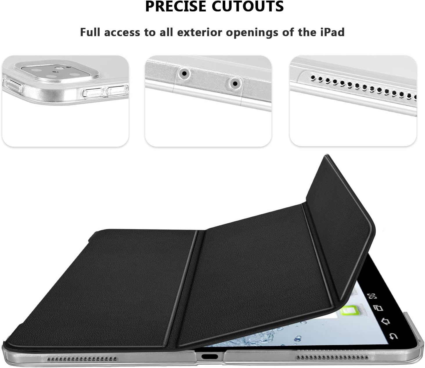 Best Deal Cheap 🛒 TSOMEI New iPad 10.2 Case 8th Generation 2020, 7th Genaration 2019, Multiple Angles Magnetic Stand, Pencil Holder, Sleep/Wake Protective Cover for iPad 10.2 inch 2020/2019, Black
