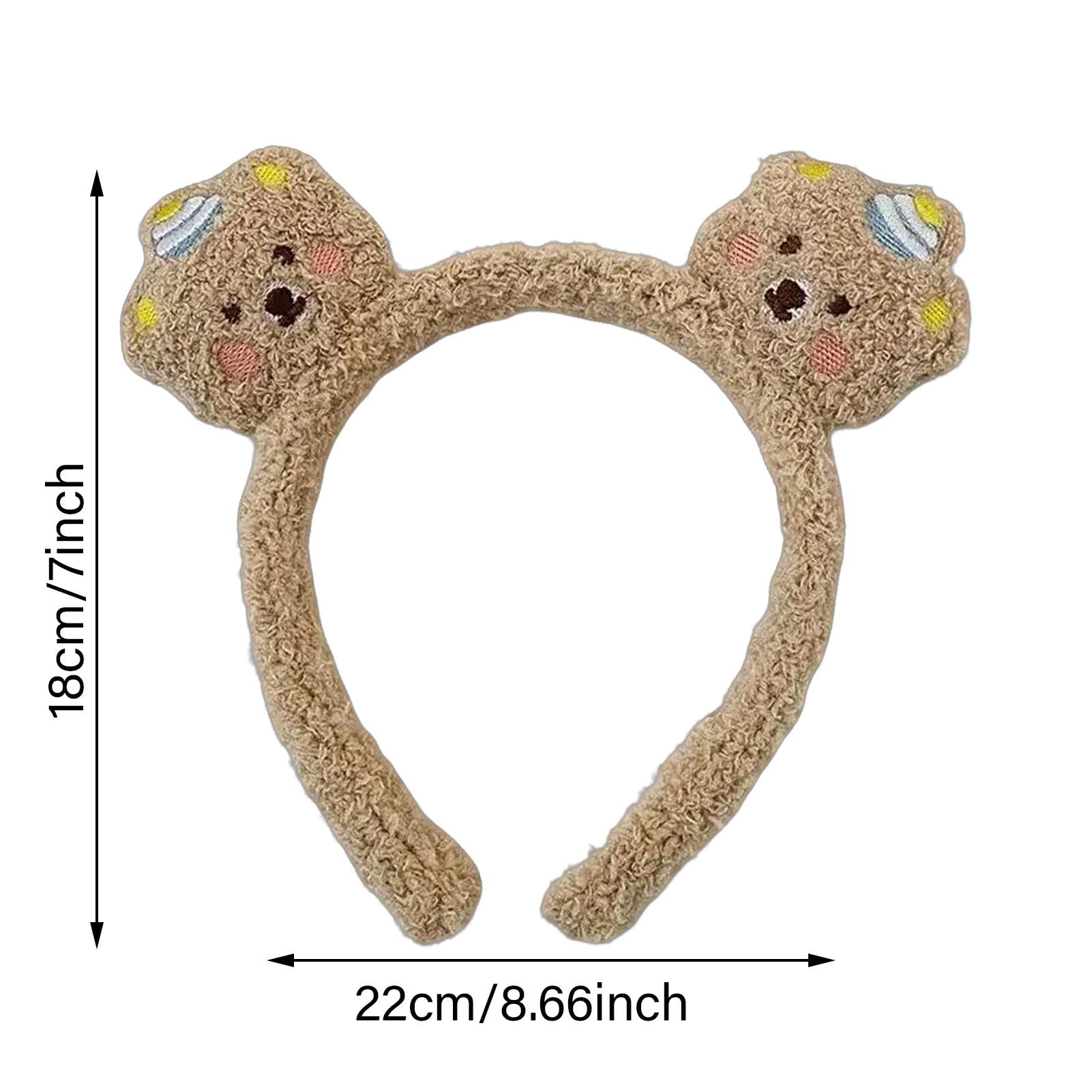 Fascia Per Capelli Con Orecchie D'orso – Morbida E Comoda Per Feste A Tema, Carnevale, Halloween – Donna E Bambina - 3