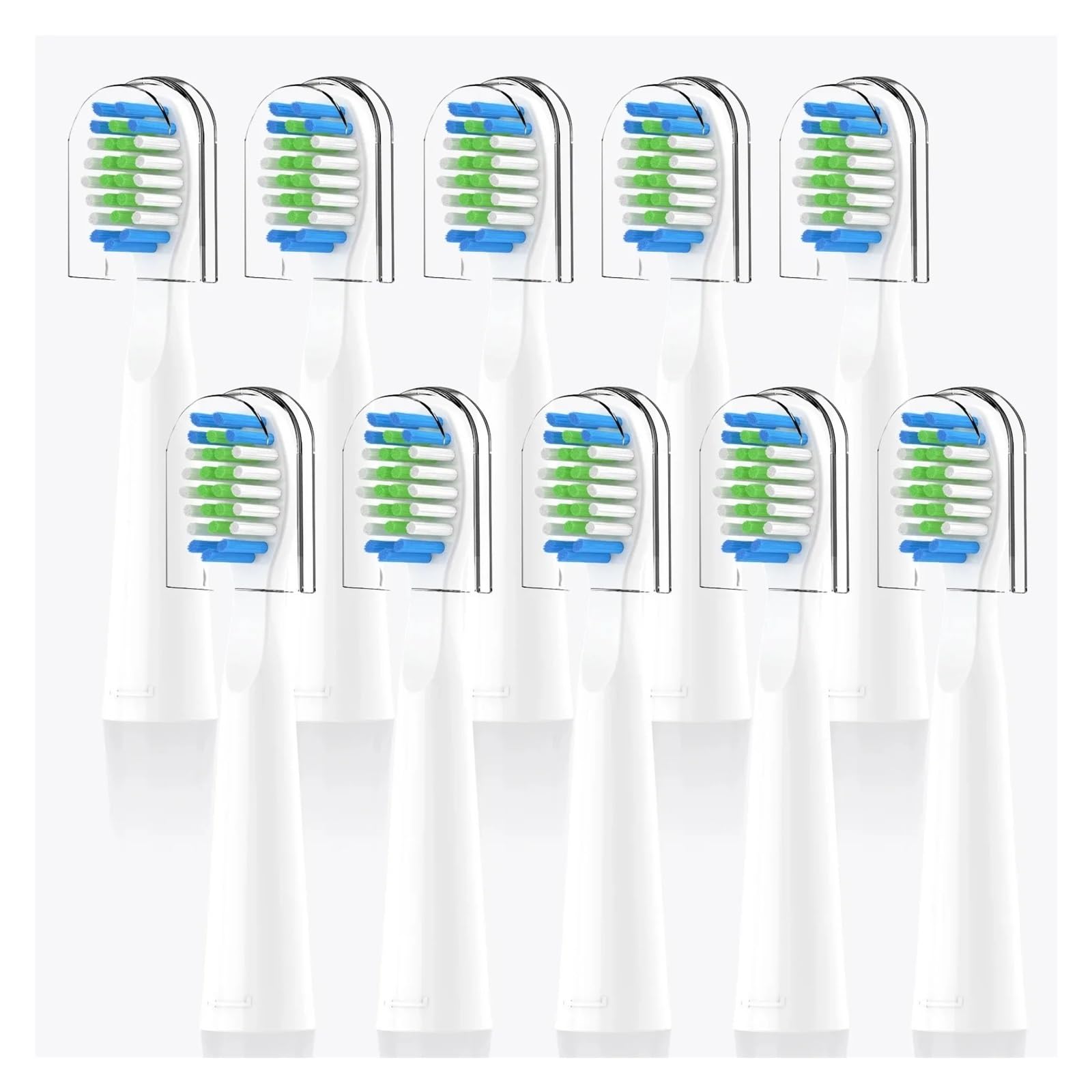 Generico Testine 10pcs, Compatibile Con Bitvae, Spazzolino Elettrico D2