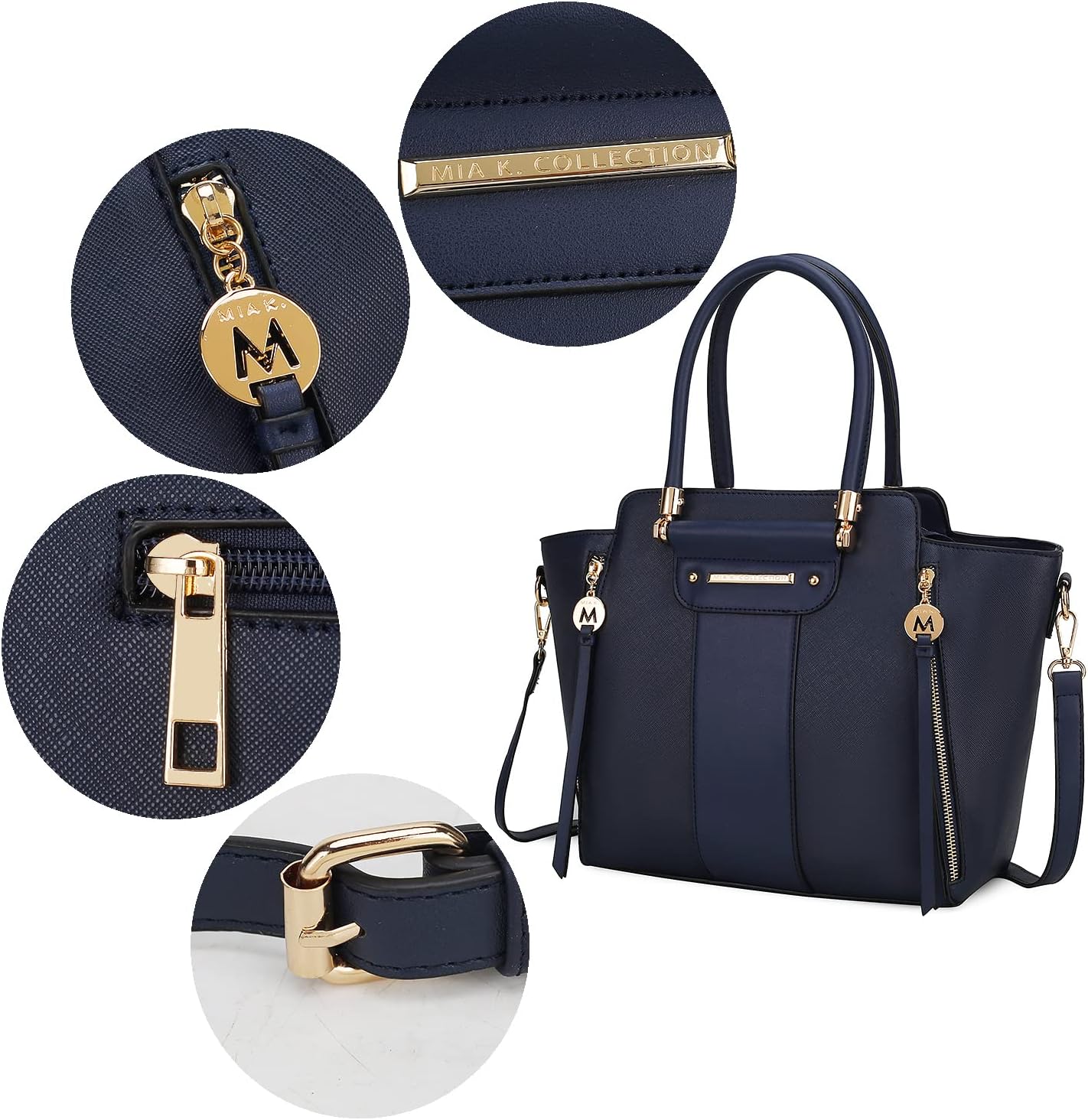 MKF Collection Tote Bag for Women, Vegan Leather Satchel Wristlet wallet Shoulder bag Top-Handle Hobo Purse Handbag by Mia k - Image 7