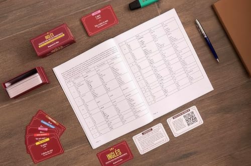 Miniatura 35 de Tarjetas didácticas en español para adultos principiantes y niños – Aprende más de 100 verbos, palabras y frases para conversación diaria – Regalo