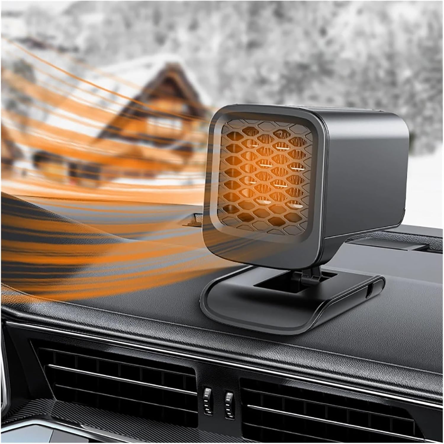 12/24V 150W Car Heater Windscreen Defroster Demister 360 Degree Rotation Auto Fan Anti-Fog for Most Cars(12V)