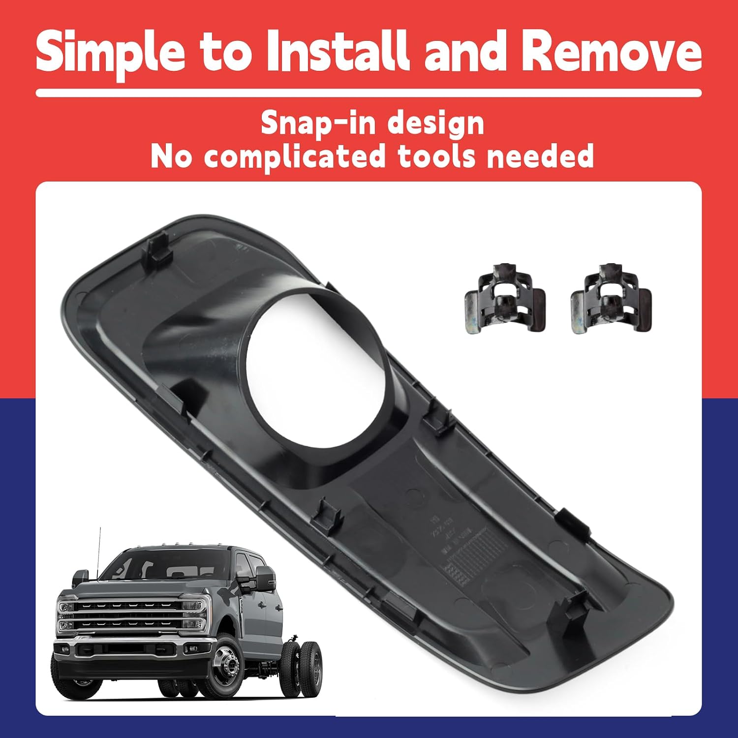 PC3Z-17C754-AA Fog Lamp Bezel Trim Filler Compatible with Ford